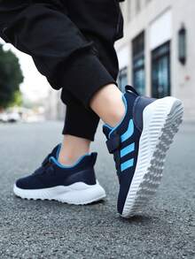 Breathable Mesh Casual Sneakers For Teenagers, Lightweight, Non-Slip, Durable, Running Shoes, Suitable For All Seasons - Blue - View 10