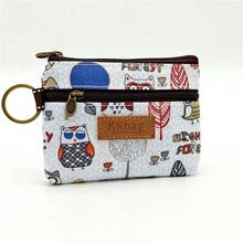 Monedero de animales lindos con cremallera, monedero pequeño de dibujos animados, bolsa de almacenamiento ligera, bolsa de dinero, porta tarjetas para estudiantes mujeres - Multicolor - Ver 11