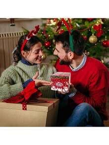 1 pieza Caja de dinero navideña para regalo en efectivo, caja de regalo sorpresa de Feliz Navidad para padres, amantes y amigos