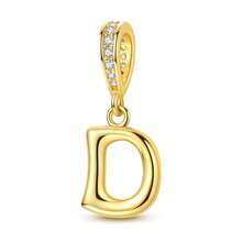 1 件金色字母珠 26 个字母字符金色字母吊坠饰物适合手链项链珠子用于 DIY 珠宝制作原创设计精美珠宝礼物适合女性女孩生日、周年纪念或个性化名字珠宝 - 金色 - 查看 28