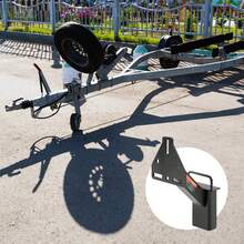 Spare Tire Carrier, Trailer Spare Tire Mount, 160 Lbs Capacity, Utility Trailer Accessories Fits Most 4 & 5 & 6 & 8 Lugs Wheels On 4", 4.25", 4.5", 4.75", 5", 5.5", 6", 6.5" Bolt Patterns - Spare Tire Carrier - View 1