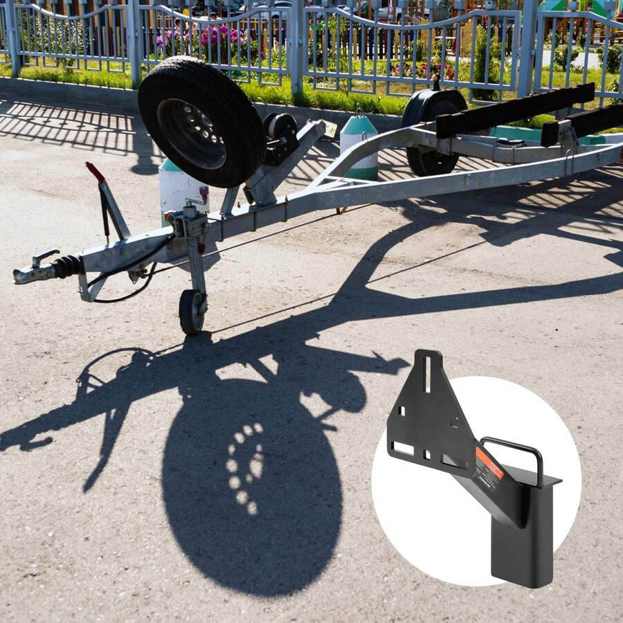 Spare Tire Carrier, Trailer Spare Tire Mount, 160 Lbs Capacity, Utility Trailer Accessories Fits Most 4 & 5 & 6 & 8 Lugs Wheels On 4", 4.25", 4.5", 4.75", 5", 5.5", 6", 6.5" Bolt Patterns - Spare Tire Carrier - View 1