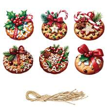 Christmas Cookie Ornaments 18 Piece Set Festive Holiday Hanging Decor with Holly Candy Cane and Snowflake - Multicolor - Ver 2