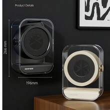 迷你桌面加热器，小型家用/办公室电暖器，便携式快速加热取暖器 - 黑色 - 查看 6