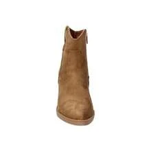 XTI | XTI 女款高跟踝靴 – 駝色鄉村踝靴 – 側拉鍊牛仔靴 – 舒適中跟 – 百搭可組合 – 時尚 – 型號 142039 - 駝色 - 查看 3