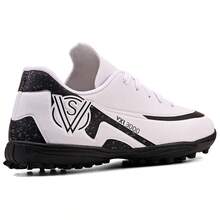 Boys' Soccer Cleats For Training And Match + Socks - White - View 3
