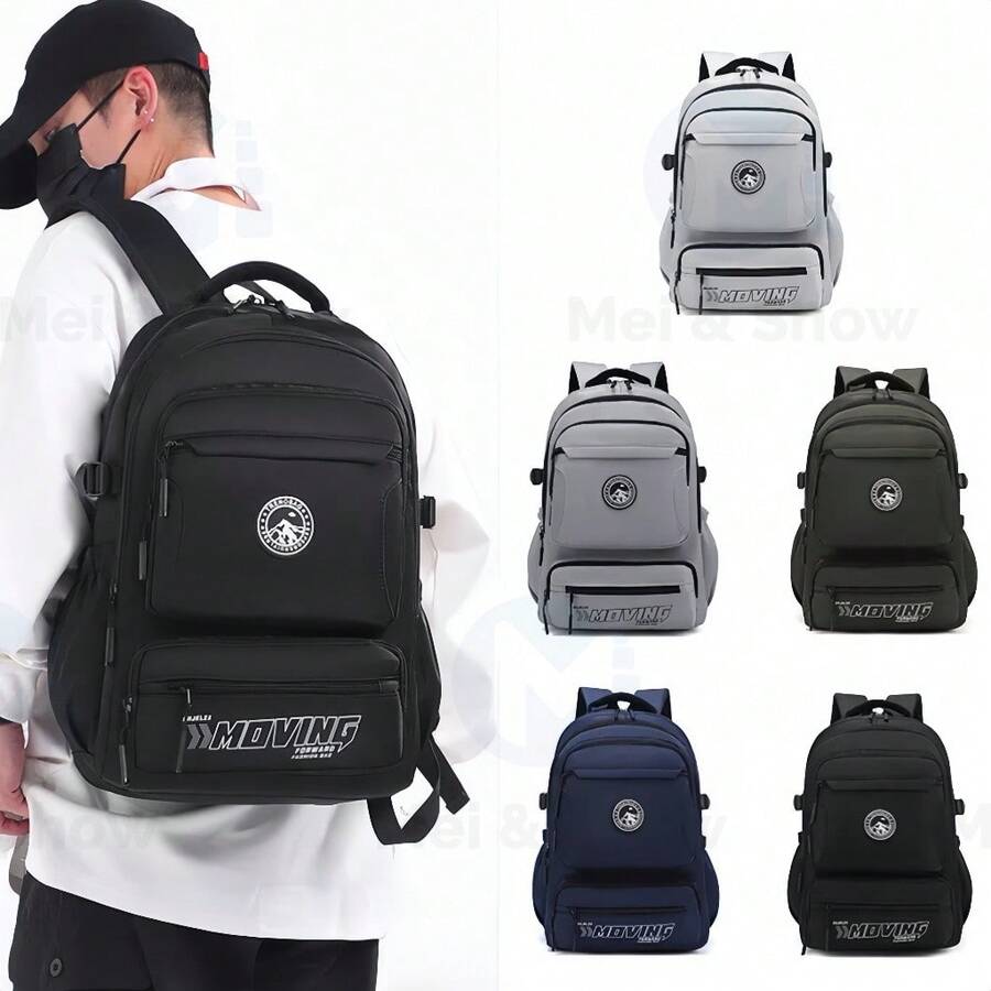 New Men's Large Capacity Backpack, Couple Backpack, College School Backpack, High School Campus Travel Backpack, Fashion Double-Sided Backpack - Nhiều màu - Xem 1