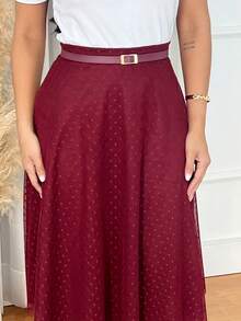 Midi Tulle Polka Dot Skirt With Evangelical Fashion Lining - 查看 2