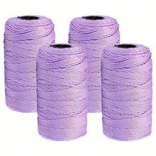 400g/4pcs Polyester Yarn Assortment, Suitable For Crocheting Hats, Bags, Accessories & Decorations - Multicolor - View 21