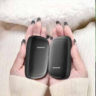 2个装快速加热可充电磁吸式暖手宝，2000mAh x 2，可重复使用，最高温度可达51.4℃，便携式口袋暖手宝，户外、露营、狩猎的理想保暖礼物，也是圣诞节的暖心之选。可充电暖手宝，男士礼物，圣诞袜填充物。