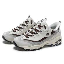 Skechers D'LITES Series Casual Shoes, Panda Shoes, Slip-Ins Technology, Men's And Women's Shoes, Daily Commuting & Sports Shoes, 150537 - Creamy White/brown - View 3