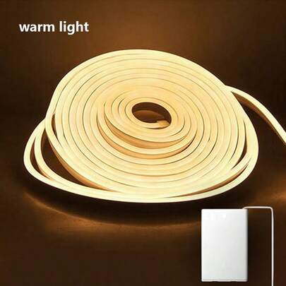 Flexible LED Neon Light Strip, Battery Powered Portable With Switch, Suitable For Outdoor, Restaurant, Balcony, Party, Christmas Indoor/Outdoor Use, Batteries Not Included
