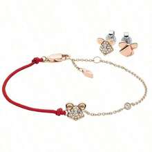 Fossil Brand Rose Gold Stainless Steel Chain Bracelet, Metal Bracelet, Earrings, Fashionable And Elegant Suitable For Women, Various Holidays JF03384791