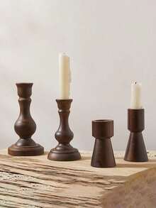 1 pièce Bougeoir en cuivre de style européen vintage - Décoration de bougeoir de bureau élégante pour la chambre, le salon, le mariage et les dîners aux chandelles