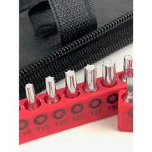 APOLLO TOOLS 56 Piece Compact Metric Auto Tool Set In Zippered Case Small Mechanic Tool Set For Car Emergency Motorcycle Repair On The Road And Travel Tool Needs DT9775 - Red - View 5