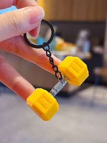 1个健身运动系列钥匙扣，哑铃造型创意钥匙圈，背包挂件钥匙扣，汽车钥匙扣，情侣朋友礼物，装饰包包配件，色彩缤纷，学生书包配件，送给运动爱好者的完美礼物，圣诞节包包挂饰，汽车配件，送给老师、姐妹的礼物创意 - 彩色 - 查看 3