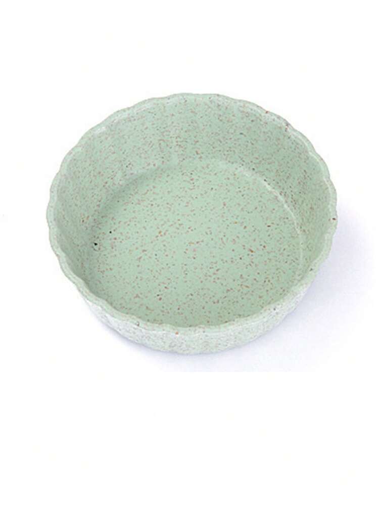 1Pc Comel Bulat Padat Mudah Warna Pepejal Pinggan Sos Pencicah Cuka Plastik Pinggan Snek Kebersihan Dapur Isi Rumah Tepung Gandum Universal Serbaguna dan Pelbagai Fungsi - Pelbagai warna - Lihat 5