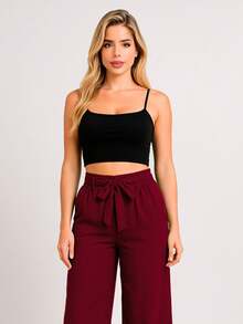 Swisz Women Pants - Burgundy - View 7