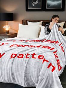 1 pièce Couverture en flanelle numérique personnalisée de 300 g/m², personnalisée avec diverses images et photos, convient aux filles, garçons, adultes, cadeaux de Saint-Valentin, légère, douce, confortable, pour le lit, le canapé, le camping, les voyages - couverture chaude convenant à toutes les saisons, convenant également pour les cadeaux de la fête des mères - Multicolore - Voir 9