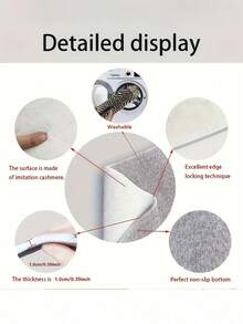 1 Stück/2 Stück abgenutzte Tinte Malerei Muster Plüsch Kunstwollteppich, maschinenwaschbar 1200g/㎡ Polyesterfaser dekorativer Teppich, 10mm dick, TPR rutschfeste Unterseite, Kunstwollteppich hautfreundlich maschinenwaschbar rutschfest, faltbar leicht zu pflegen Teppich, rechteckiges Design, geeignet für Eingangsbereich, Flur, tägliche Wohnszenen, Badezimmer, Schlafzimmer, Wohnzimmer, Esszimmer Dekoration, Innenbereich rutschfester Teppich, Raumdekoration, Heimdekoration, Mehrzweck-Fußmatte, Feiertags-Dekoration