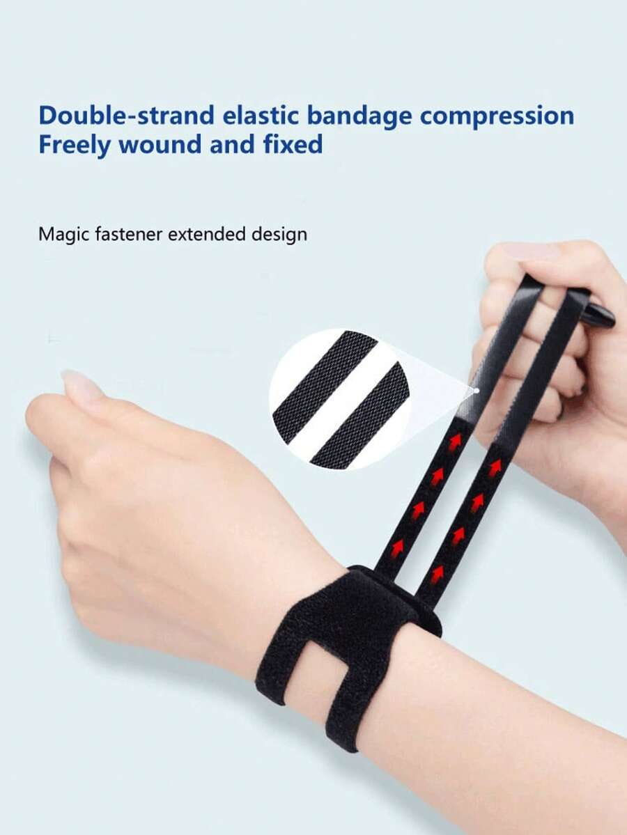 Muñequera para desgarros de TFCC, talla única ajustable para la mayoría. Para muñecas izquierda y derecha, soporte para esfuerzo de carga, banda de muñeca ajustable delgada para dolor, férula para lesiones deportivas, yoga, fijación suave de la ulna