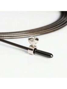 Saltar la Cuerda Entrenamiento Longitud Ajustable de Aluminio Antideslizante de Acero Inoxidable con Rodamientos de Bolas de Velocidad Rápida, Cuerdas para Saltar Fitness Speed Rope para Hombres y Mujeres Aptos para Ejercicio Aeróbico - Negro - Ver 10