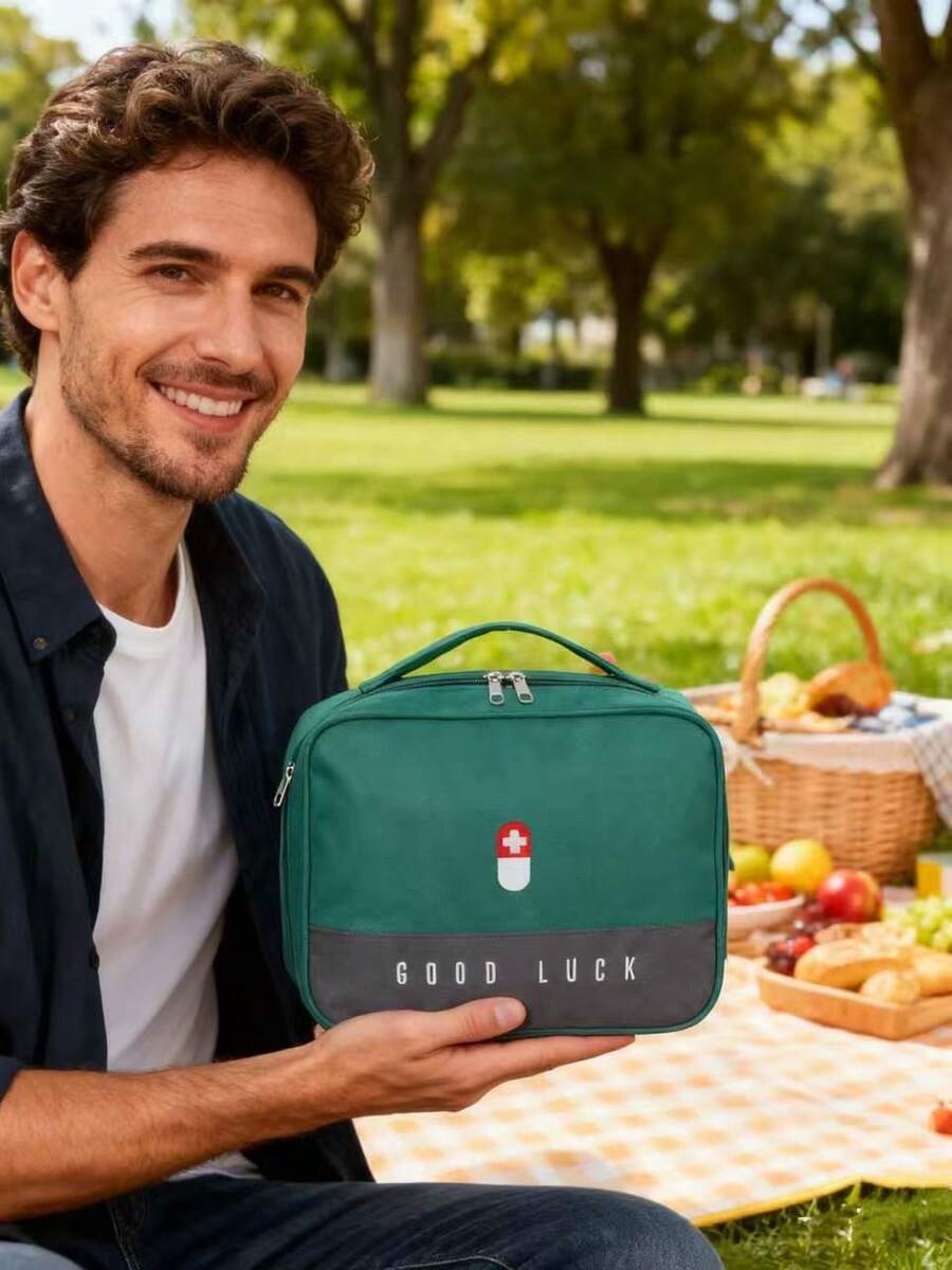 Medical Bag Convenient Portable Medicine Box Organizer Outdoor Medicine Medical Storage FirstAid Kit Home Waterproof Storage Bag - Multicolor - View 1