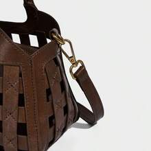 Retro Woven 2025 Niche Design Autumn New Arrival Chic Versatile Handbag & Shoulder Bag, Woven Basket Bag Set - Coffee - View 9