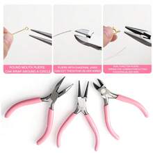 DIY Jewelry Making Tool Kit, Ring Opener Pliers, Jewelry Pointed Nose Pliers, Jewelry Making And Repair Tools, Precision Jewelry Clamp, Jewelry Making Set