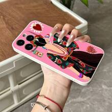 Frida Grace Designed White Phone Case, Compatible With The Latest  17/16/15/14/13/12/11/6/6 S/7/8 Pro Max Plus, SE2/SE3/X/XS/XR/XS Max, 17 Air, 12/13 Mini, 16e, Halloween Christmas Gift, For Friends Or Personal Use, Elegant Print, Art Design, Shock Protection Case, Durable Case, Mobile Accessories,  Phone Case, Gift Shopper, Technology Enthusiast - 白色 - 查看 4