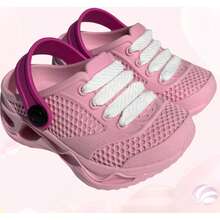 Babouche Or Crock Sandal For Girls, Light, Soft And Comfortable, Light Colors - Baby Pink - View 2