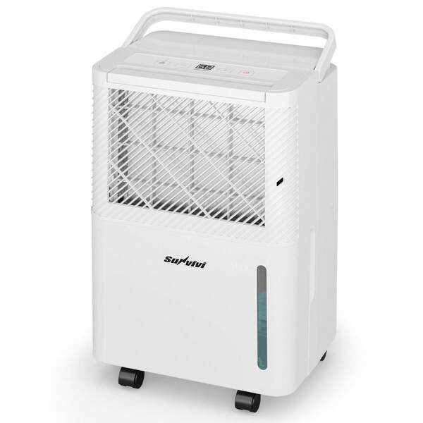 2,500 Sq Ft Portable Dehumidifier With Drain Hose, 24H Timer