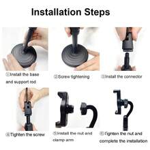 1PC Adjustable And Rotating Waterproof ABS Phone Holder For Desk,Adjustable Height,360 Degree Rotation Mobile Holder, Office Desk Accessories, Phone Stand For Video Recording And Live Streaming, Ergonomic Phone Holder