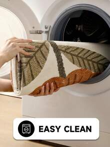 DAJIANG 1件复古简约花卉印花防滑地毯，柔软舒适，可折叠，易于打理和水洗，适用于客厅、厨房、浴室、卧室等家居装饰，加厚设计，可用作节日装饰、玄关地毯、走廊地毯，适合秋冬季节使用。 - 彩色 - 查看 6