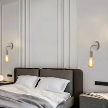 现代北欧壁灯，E27灯座 - 适用于装饰客厅、卧室、餐厅和走廊（不含灯泡），也可用于玄关、入口处。