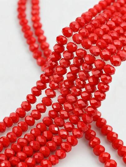 1 brin de 4-8 mm Perles de verre rondes en cristal multicolore facetté d'Autriche pour la création de bijoux, bracelets DIY