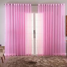 Curtain Living Room Voile Checkered Charm Decoration 4.00x2.80 - 淺粉色 - 查看 5
