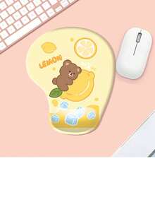 Popular Mouse Pad Wrist Rest, Silicone Wrist Support Mouse Pad, Office Mouse Pad Wrist Rest, Dirt-Resistant, Cute Pet Silicone Wrist Support Mouse Pad With Personalized Heat Transfer Printing, Soft Silicone Wrist Cushion, Wrist Rest Mouse Pad, Office Keyboard Wrist Support, Non-Slip Mouse Hand Pad, Office Business Round Special-Shaped Hand Support, Thickened Silicone Wrist Pad For Durable Wrist Protection - Multicolor - View 8