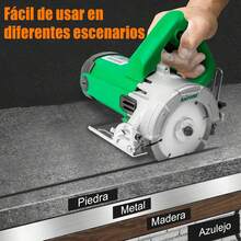 Anirona 1600W Sierra Circular Eléctrica Ranuradora Concreto, 12000RPM Juego De Sierra Circular Con Hoja De 4-1/2, 0-45 ° Ángulo De Corte Ajustable Para Cortar Madera,ármol, Azulejo de cerámica - 1 - Ver 7