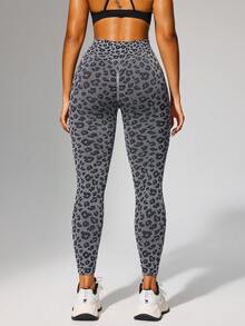 1 件高腰纯色瑜伽紧身裤，适合徒步旅行、户外活动、运动和休闲穿着