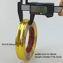 3 Meter selbstklebende PVC-Wandleiste, zum Dekorieren von Kanten, perfekt zum Abdichten von Spalten um Türen, Fenster und Möbel sowie zum Schutz von Ecken und Rändern. - Verschiedenfarbig - Übersicht 4
