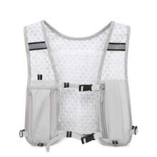 户外运动跑步骑行背包，透气防水反光背包背心，适合骑行、跑步、马拉松、徒步旅行存放水瓶和手机