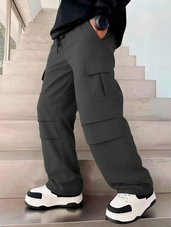 Calça Tactel Juvenil Cargo – Moda Masculina e Feminina Casual | Confortável, Leve e Moderna –  Verão & Inverno