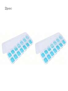 1/2/4pcs Ice Cube Trays, Multifunctional Household Chocolate Mold With Removable Lid Stackable Ice Tray, Suitable For Freezing Cocktails, Whiskey, Kitchen Utensils