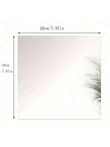 1/5/10pcs Elegant Acrylic Square Mirror Tray Set - 8inch Perfect For Weddings, Showers & Birthdays - Ideal Table Centerpiece & Decor - Multicolor - View 10