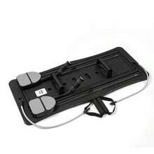 Foldable Pilates Board - Multifunctional Abdominal Trainer, Core Exercise Equipment, Portable Fitness Gear For Home And Gym, Black & White Bands, Ideal Gift For Valentine's Day, Women's Day, Mother's Day, Pilates Equipment