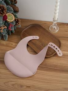 1pc Print On Demand Name Pattern Baby Silicone Bib Custom Baby Tableware Baby Adjustable Bibs Personalized Customization Baby Gifts