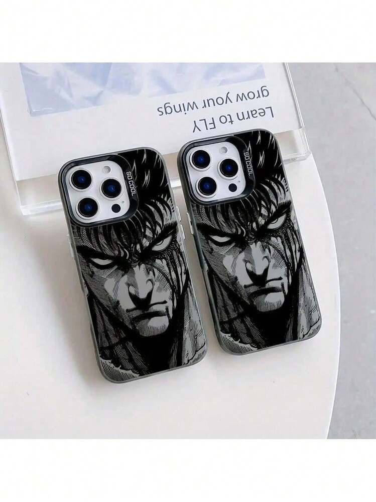 Funda de Teléfono de Chico de Anime Popular para Modelos de  16, 15, 14, 13, 12, 11 Pro Max, X, XR, XS Max, 8 y 7 Plus, con un Acabado Mate Duradero. - Plateado - Añade 4