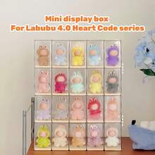 Collection Display Cabinet ,For Mini LABUBU4.0 Heart Code Series- Transparent, Dust-Proof, Suitable For Storing LABUBU4.0 Blind Box Series Dolls, Statue Collection Display Stand, Perfect Christmas Gift - Multicolor - View 12