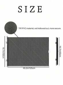 1个便携式黑色宠物安全狗围栏门，自动伸缩，狗隔离网，猫狗安全围栏，提供玩耍和休息空间，防刺穿宠物用品，易于清洁，方便携带，节省空间，宠物围栏网，可伸缩卷帘门，猫围栏，狗围栏 - 彩色 - 查看 18